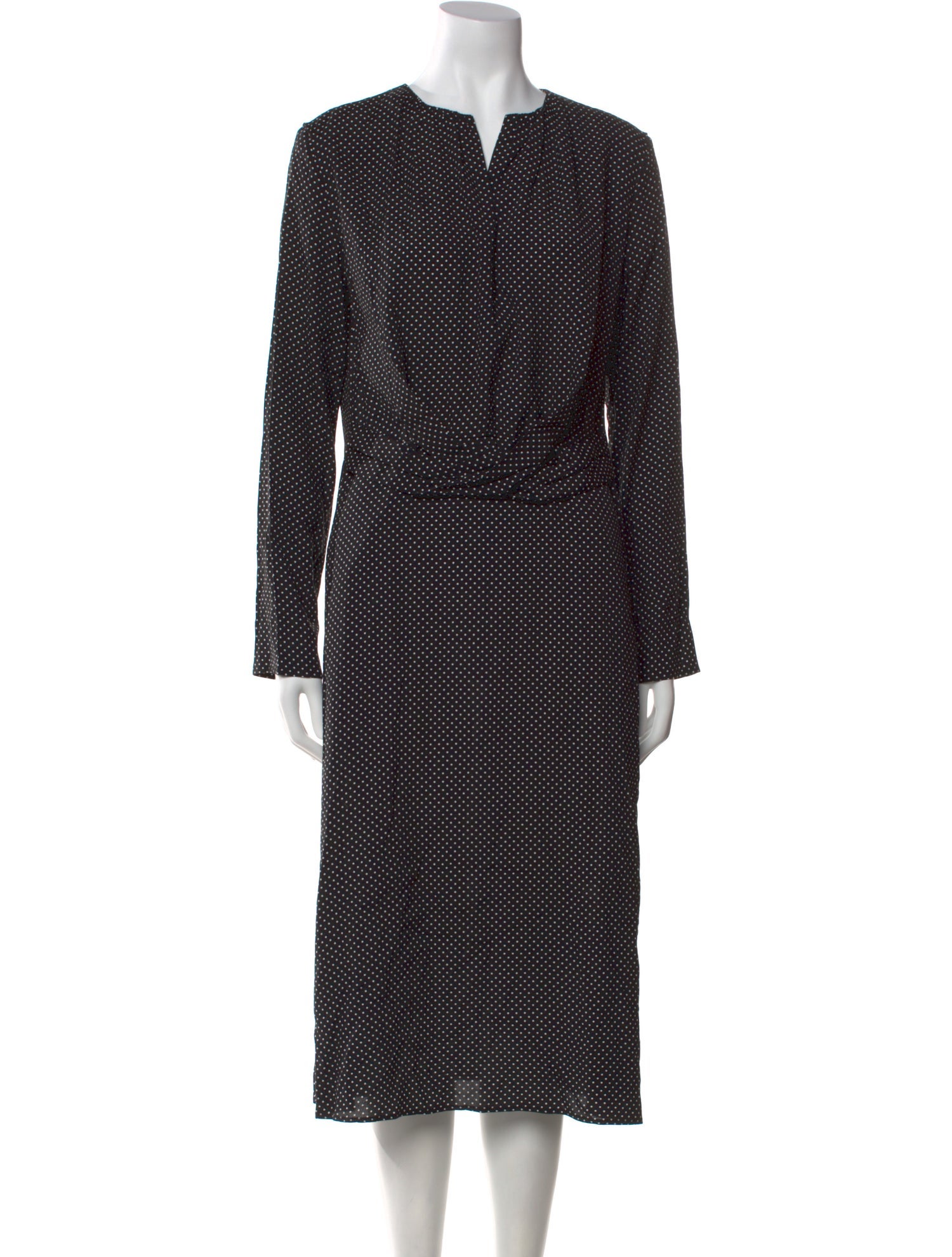 Piazza Sempione Polka Dot Print Midi Length Dress