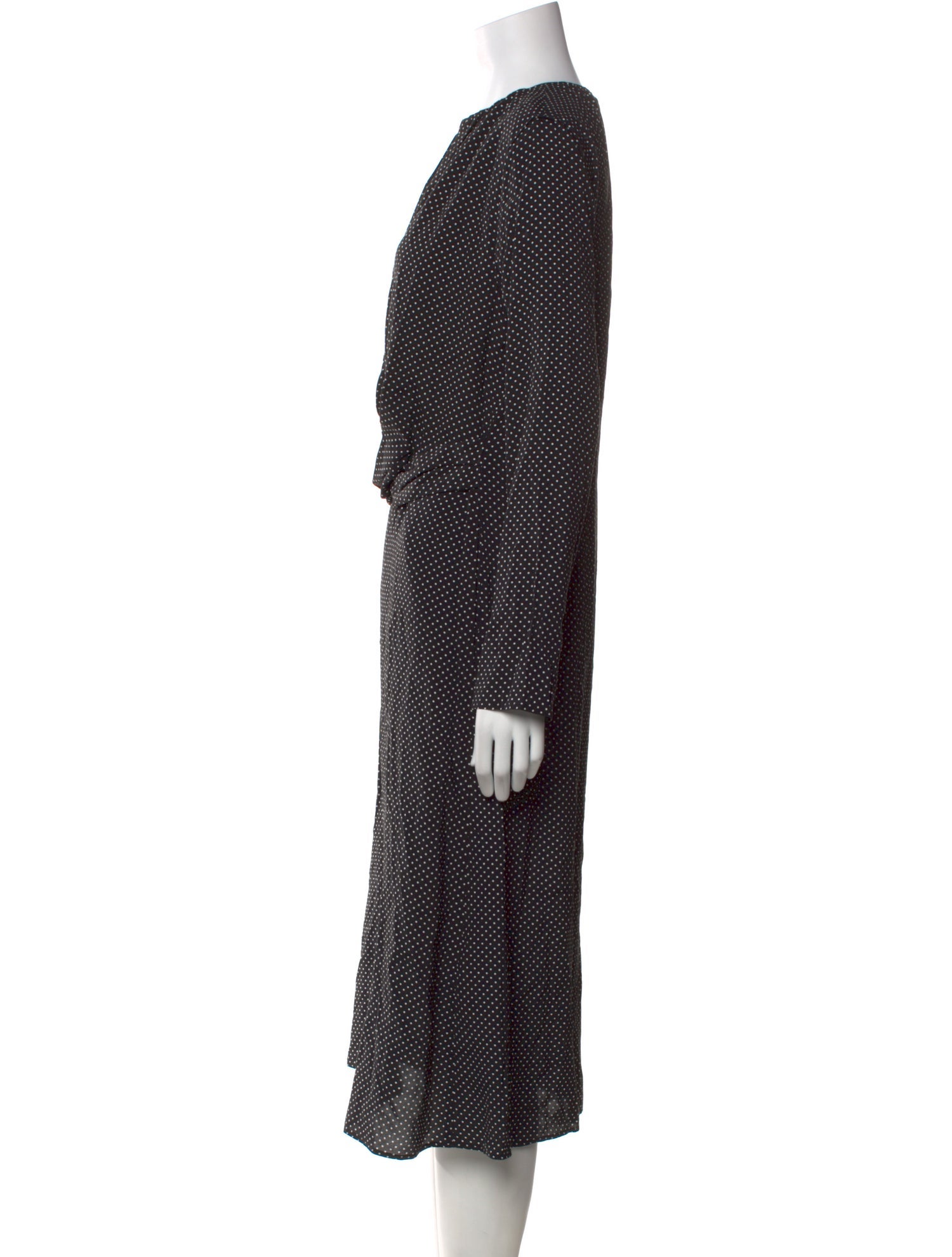 Piazza Sempione Polka Dot Print Midi Length Dress