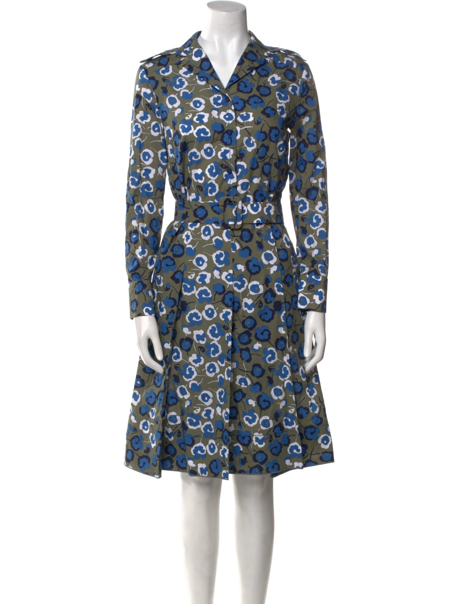 Piazza Sempione Printed Knee-Length Dress