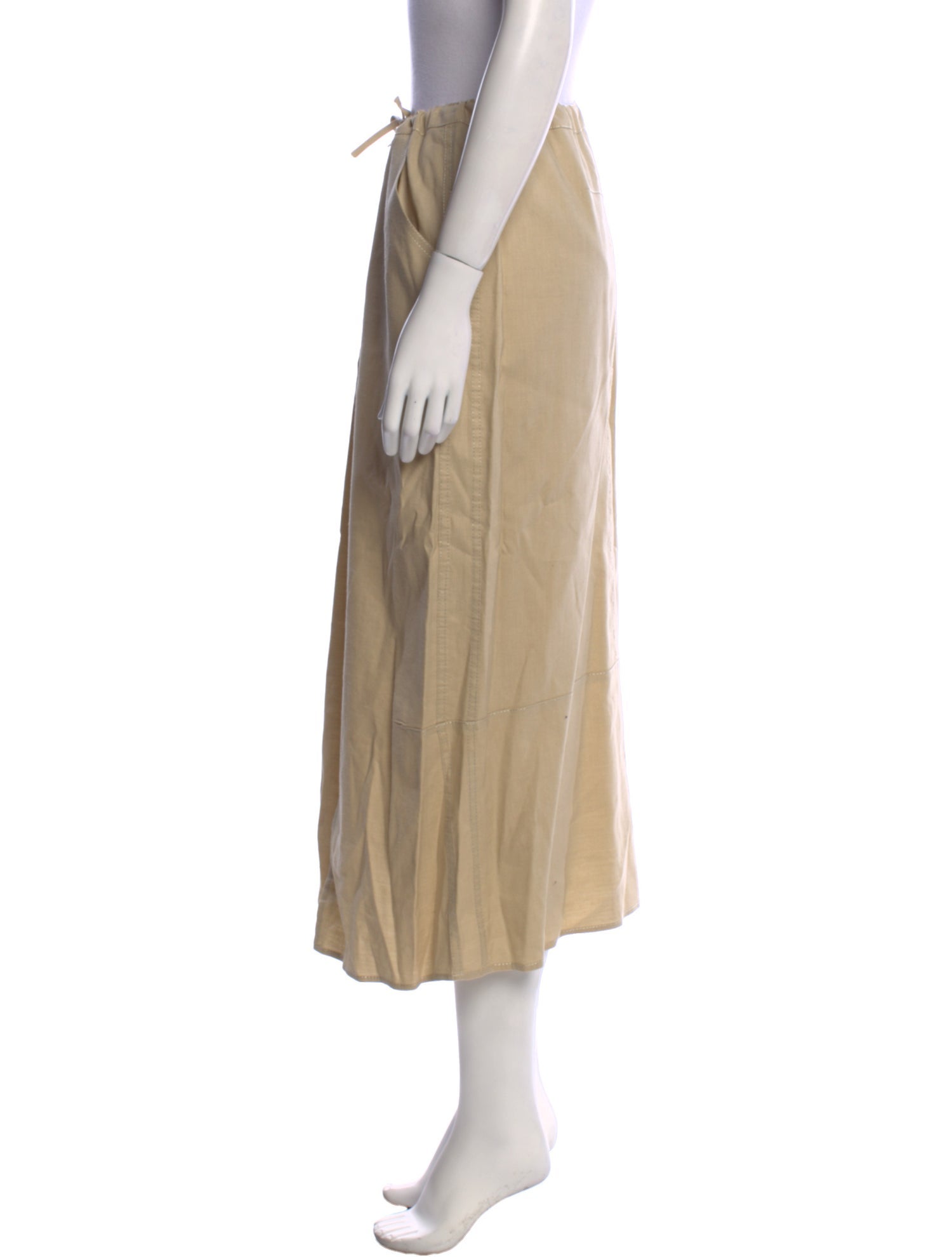 Piazza Sempione Linen Midi Length Skirt