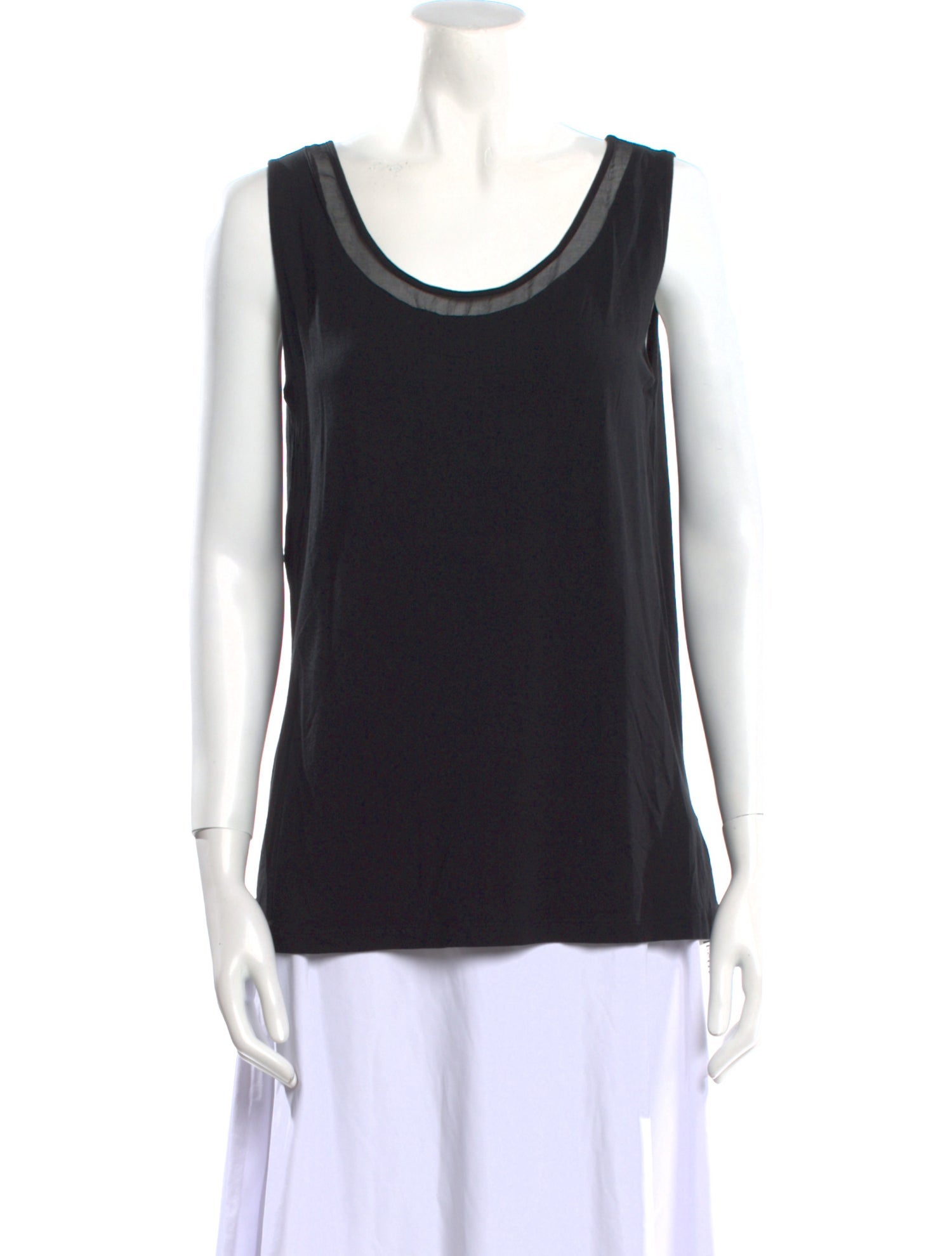 Piazza Sempione Scoop Neck Sleeveless Top