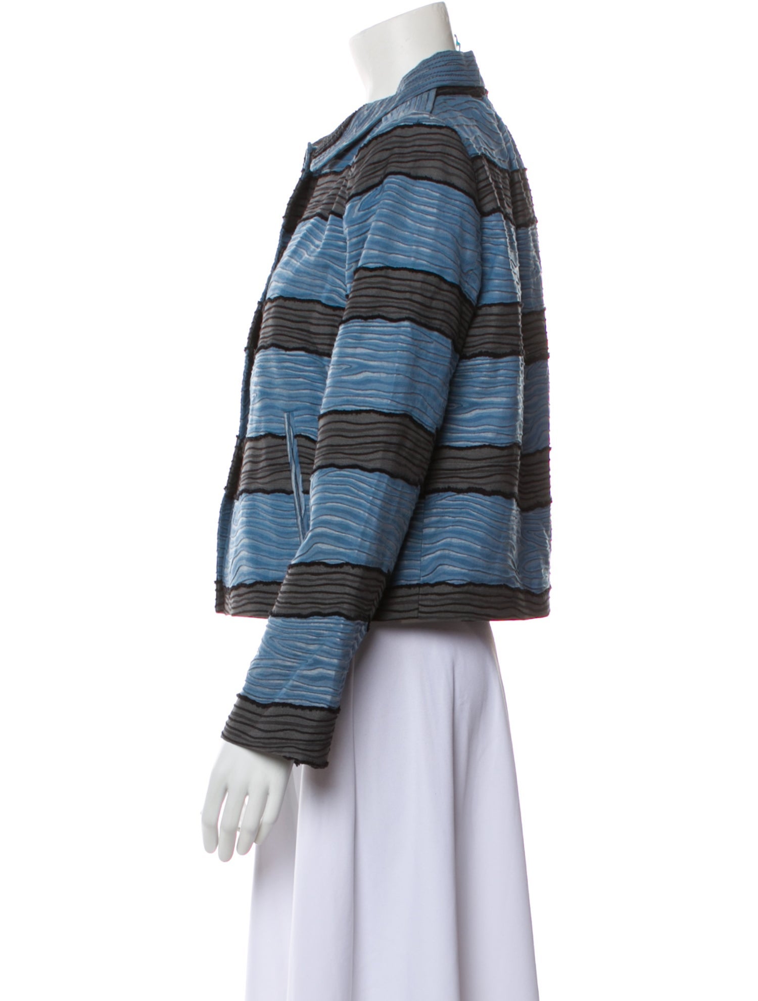 Piazza Sempione Striped Evening Jacket