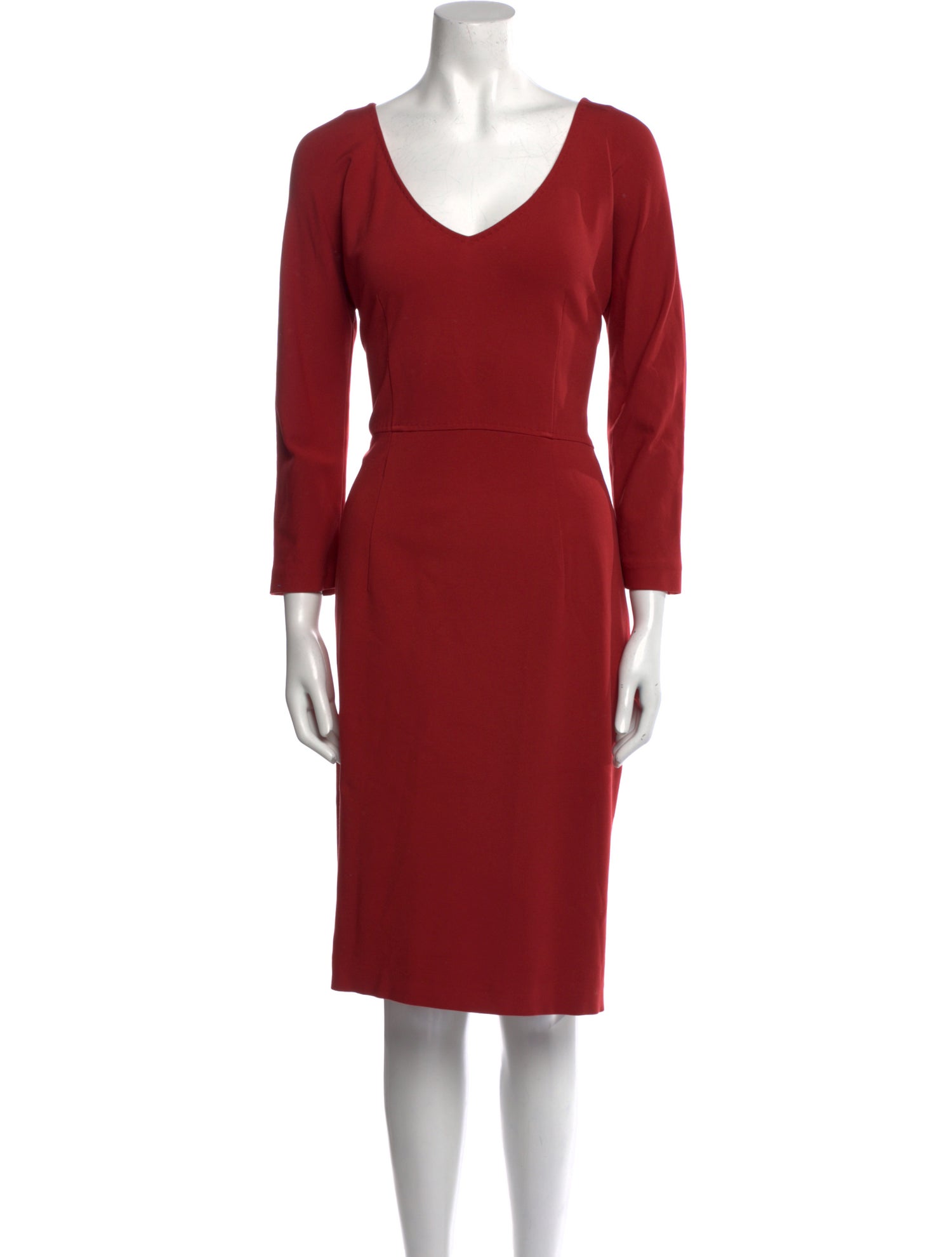 Piazza Sempione V-Neck Knee-Length Dress