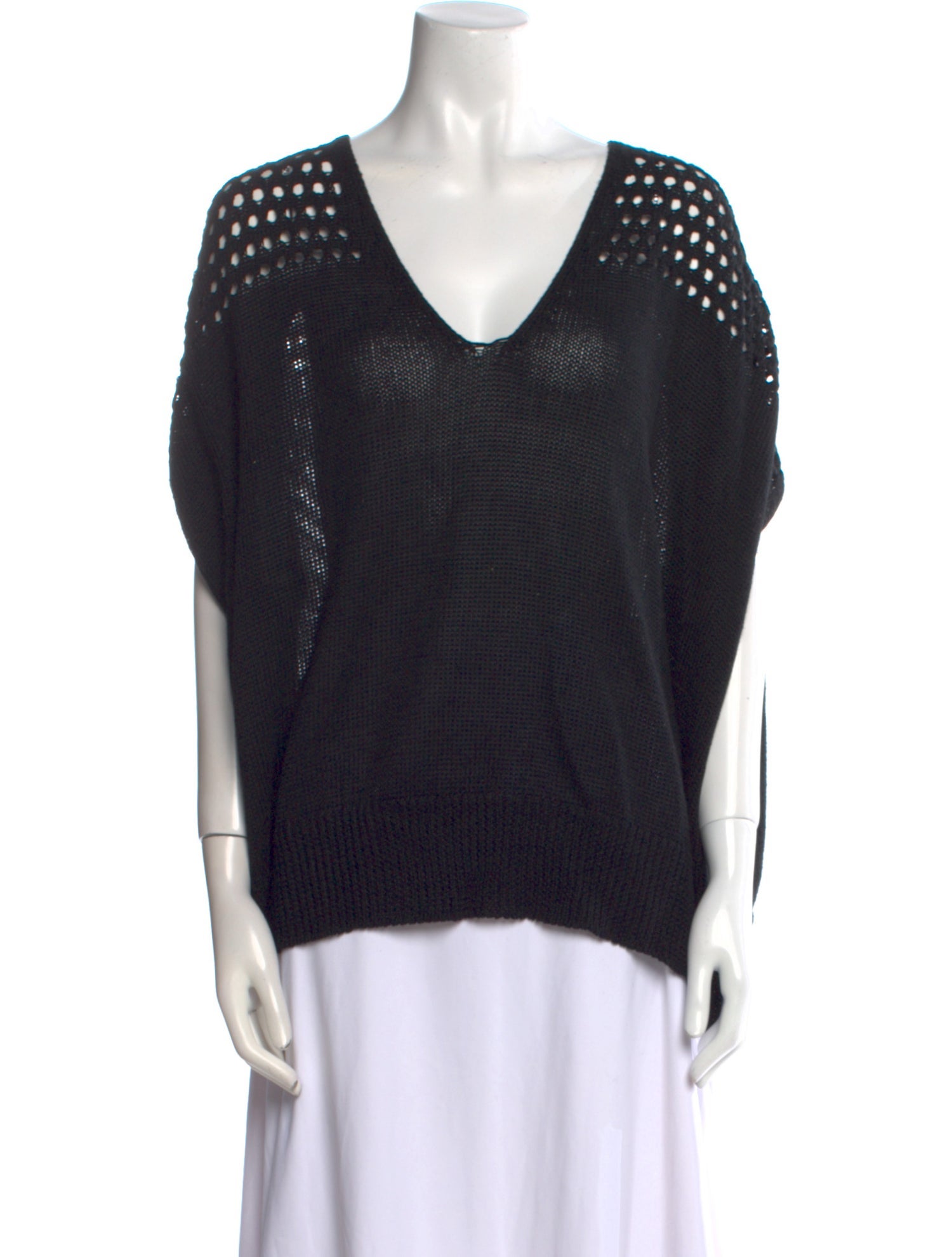 Piazza Sempione Linen V-Neck Sweater