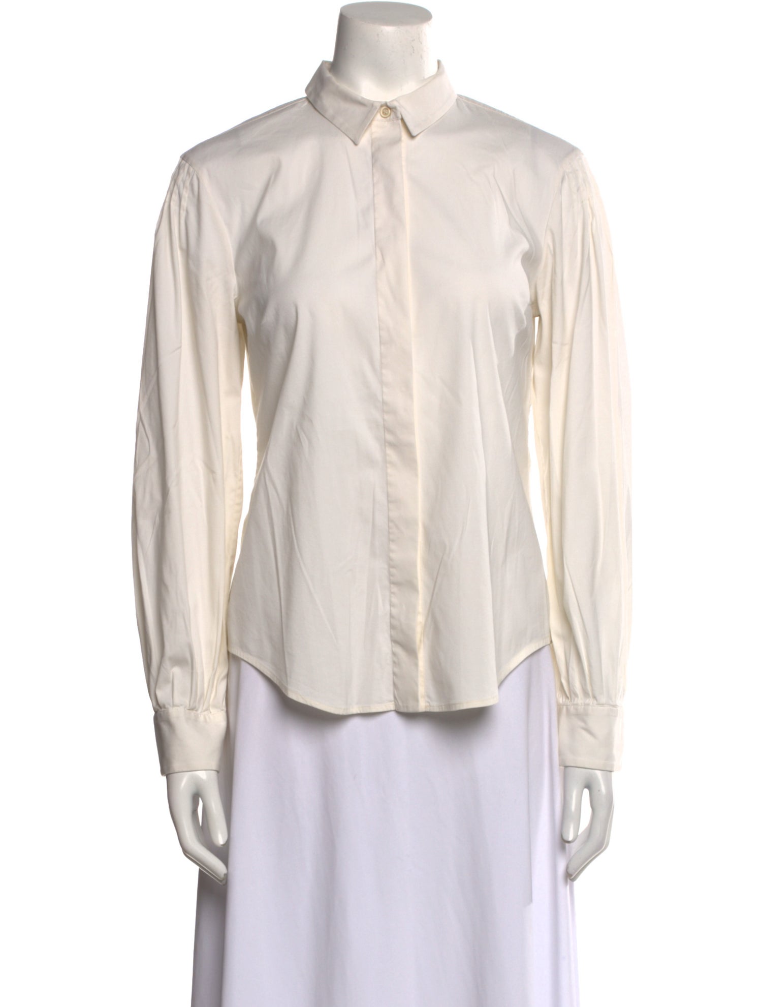 Piazza Sempione Long Sleeve Button-Up Top