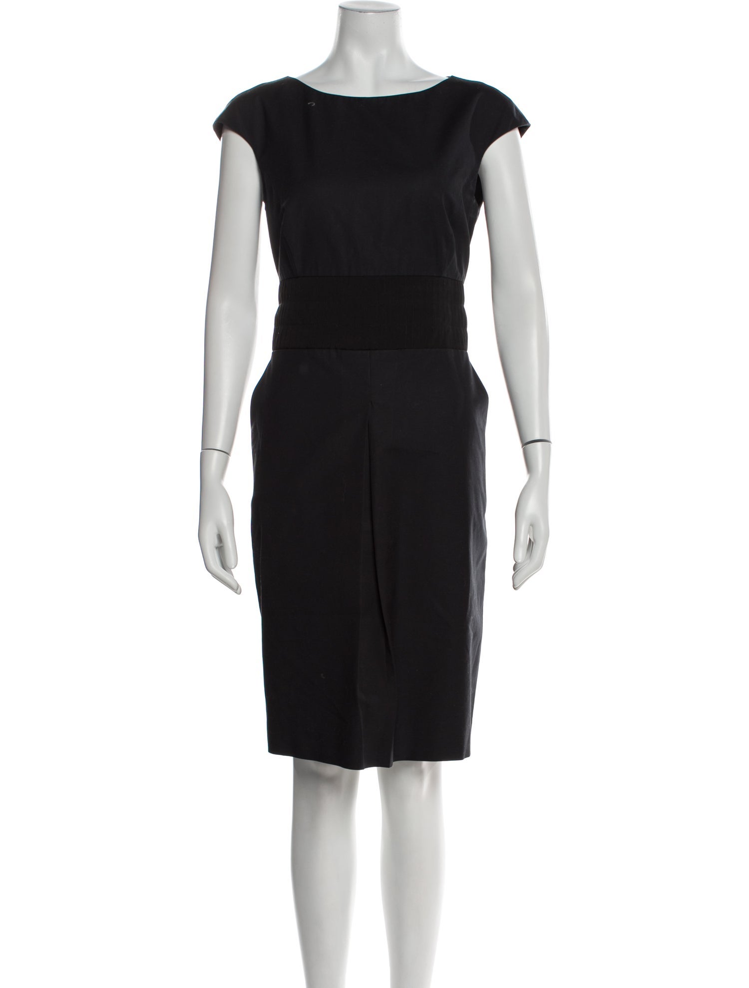 Piazza Sempione Bateau Neckline Knee-Length Dress