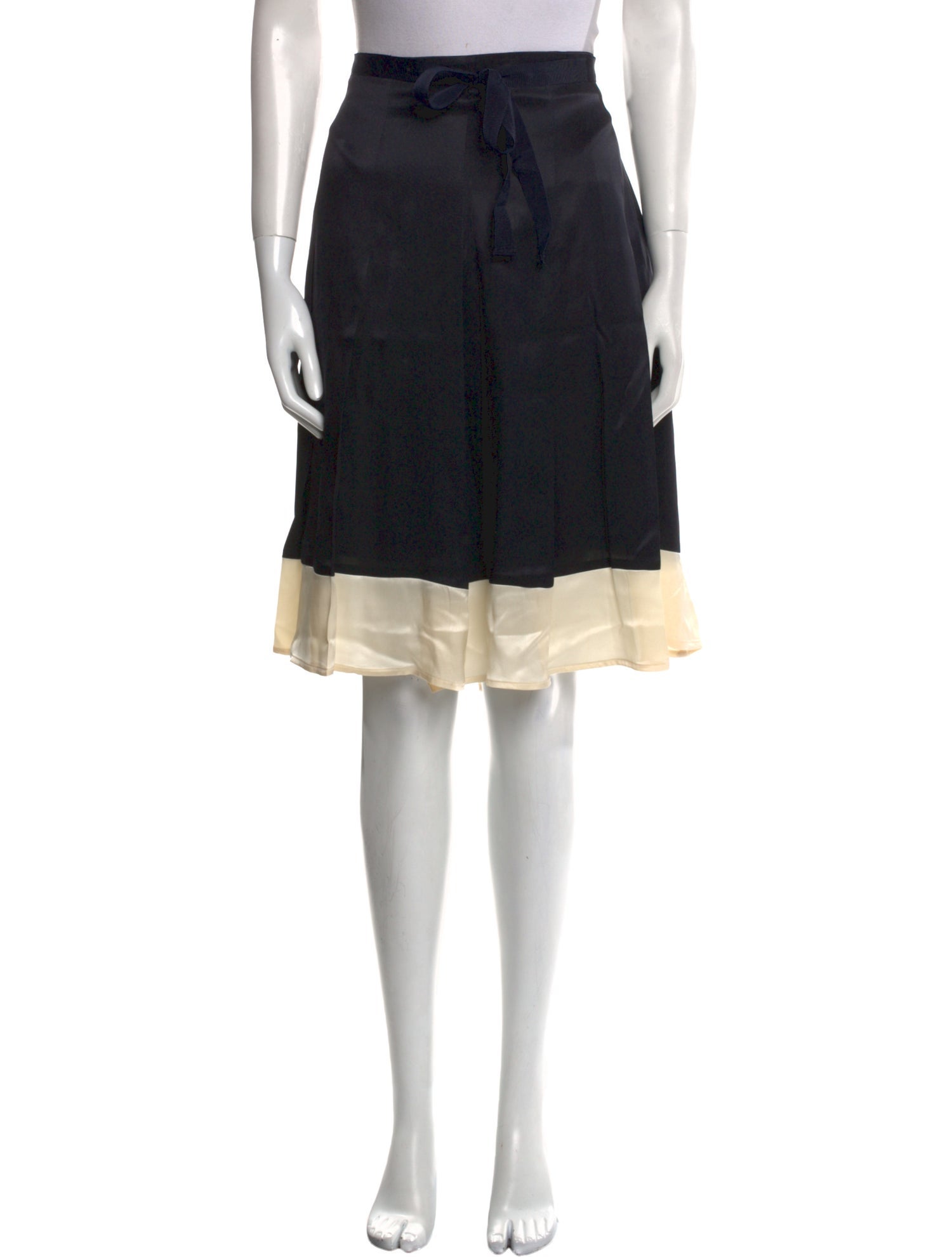 Piazza Sempione Ruffle Embellishment Knee-Length Skirt