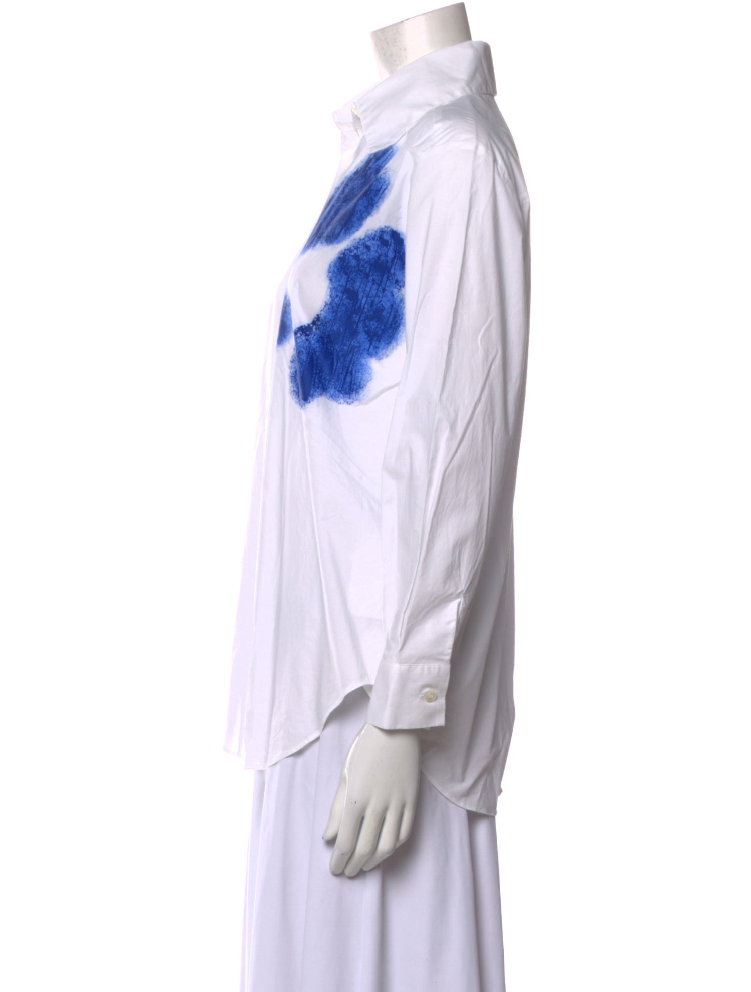 Piazza Sempione Graphic Print Long Sleeve Button-Up Top