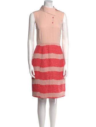 Piazza Sempione Striped Knee-Length Dress