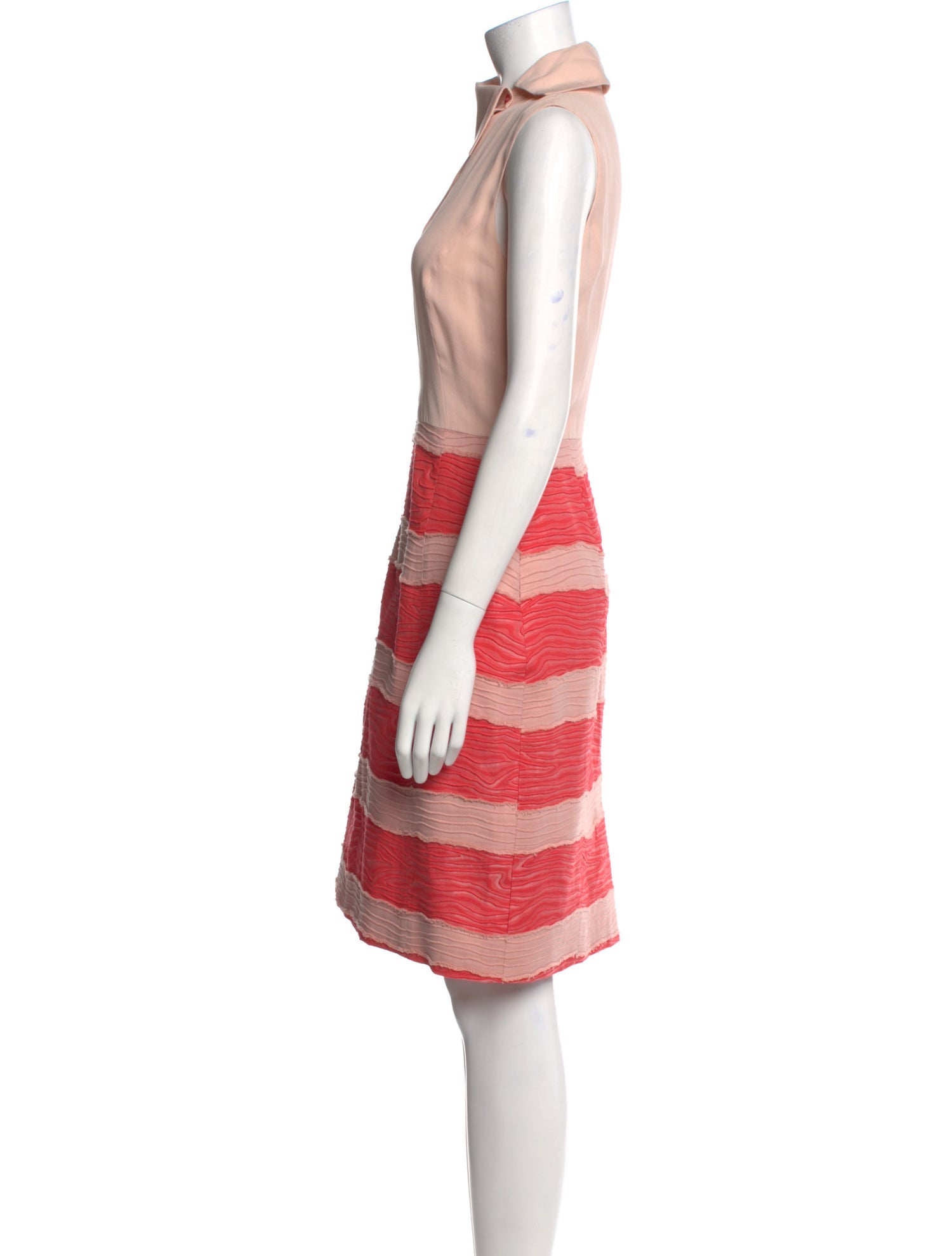 Piazza Sempione Striped Knee-Length Dress