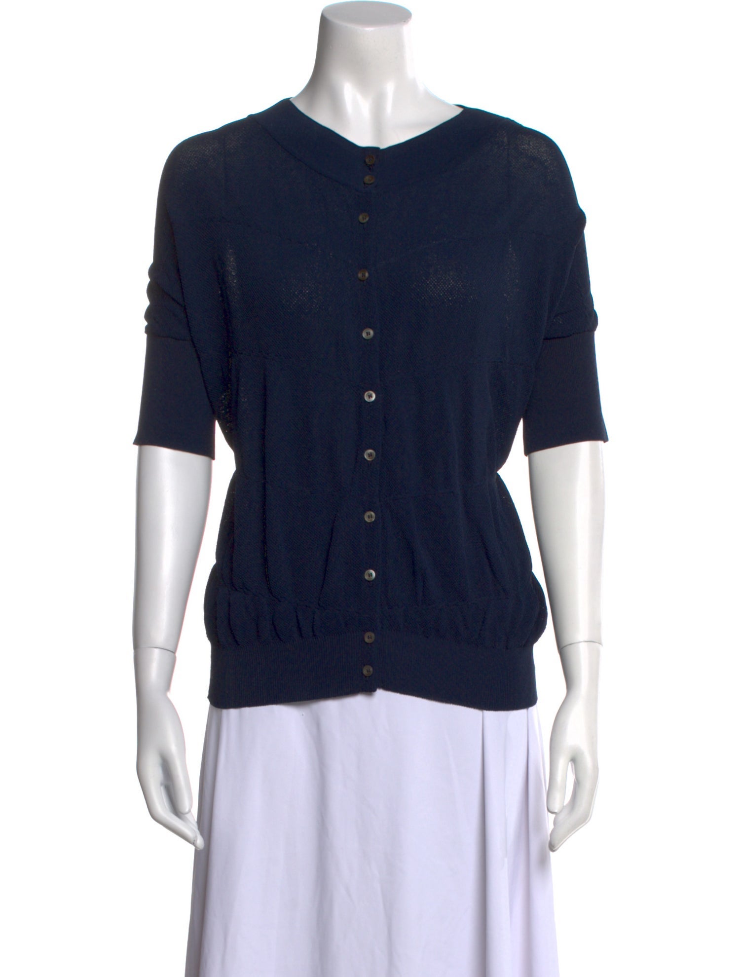 Piazza Sempione V-Neck Short Sleeve Top