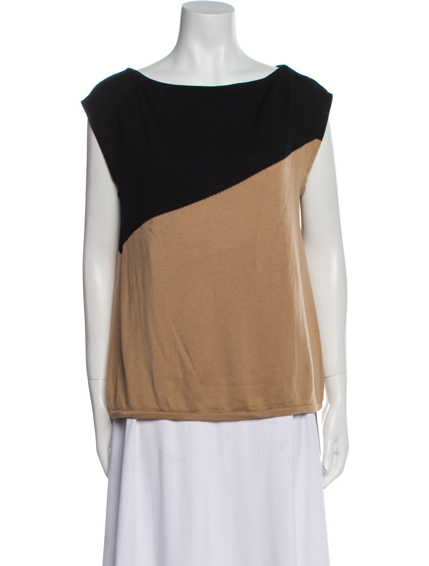 Piazza Sempione Wool Scoop Neck Top