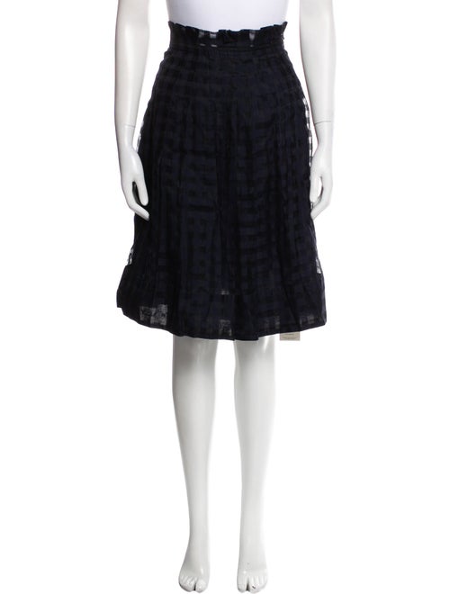 Piazza Sempione Striped Knee-Length Skirt