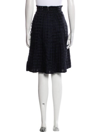 Piazza Sempione Striped Knee-Length Skirt