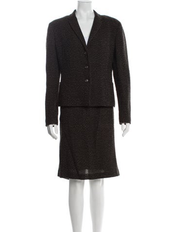 Piazza Sempione Suits and Sets Wool Skirt Suit Us12, It48 | XL