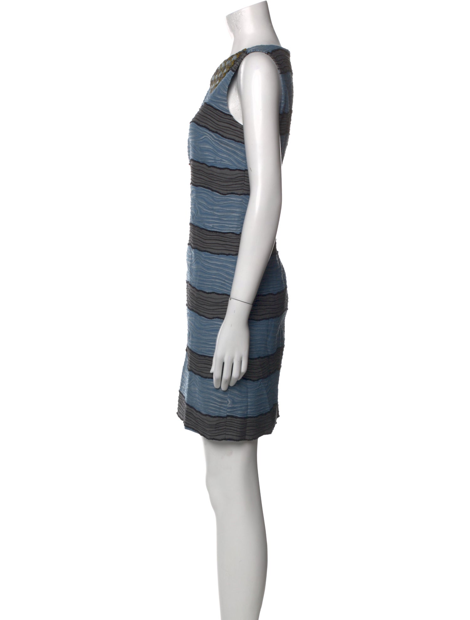Piazza Sempione Striped Mini Dress