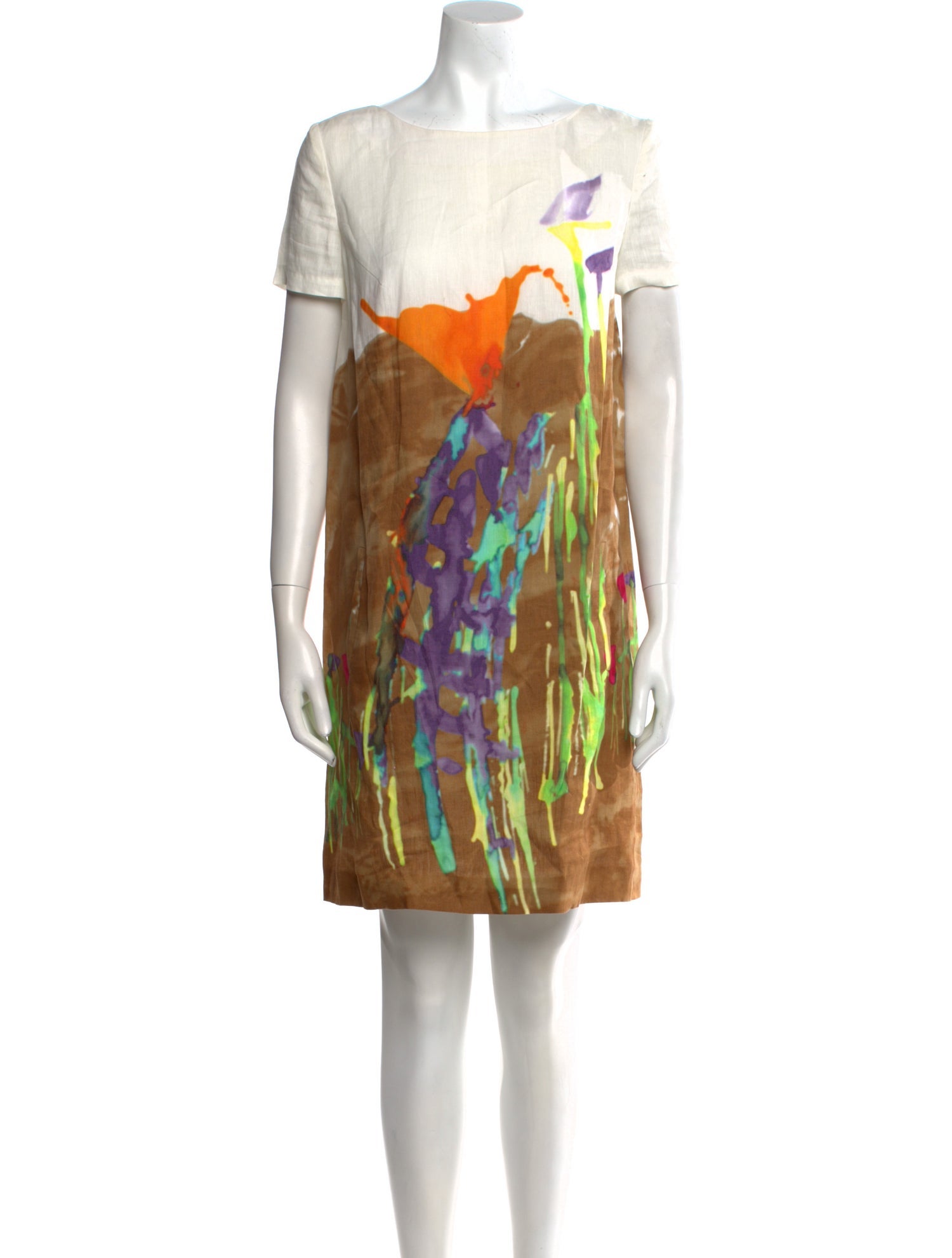 Piazza Sempione Linen Mini Dress