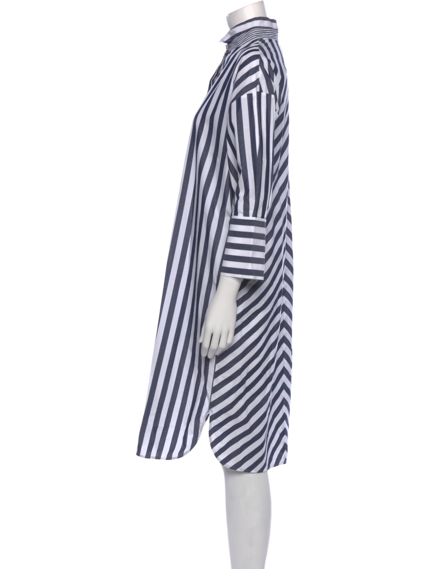 Piazza Sempione Striped Midi Length Dress