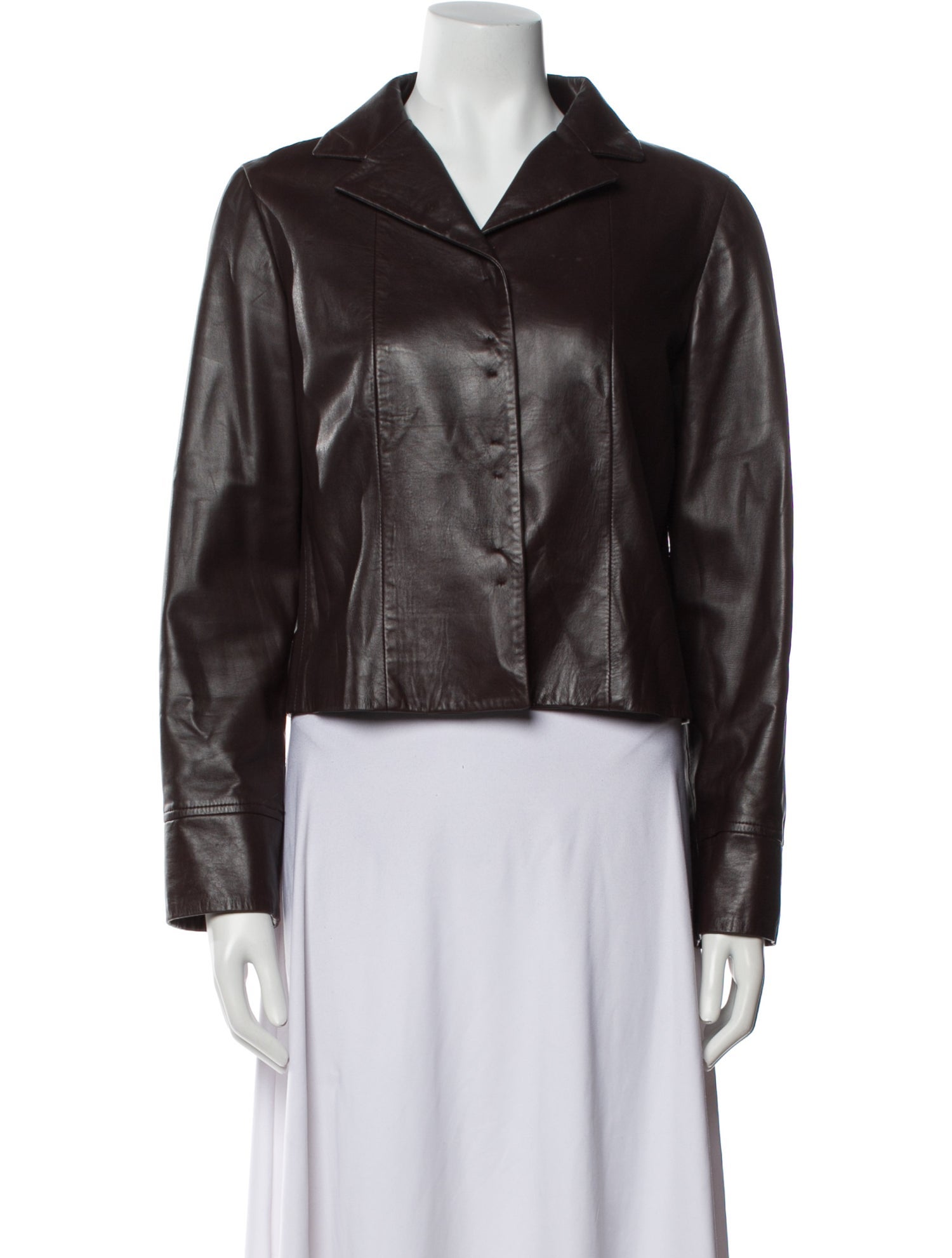 Piazza Sempione Leather Biker Jacket