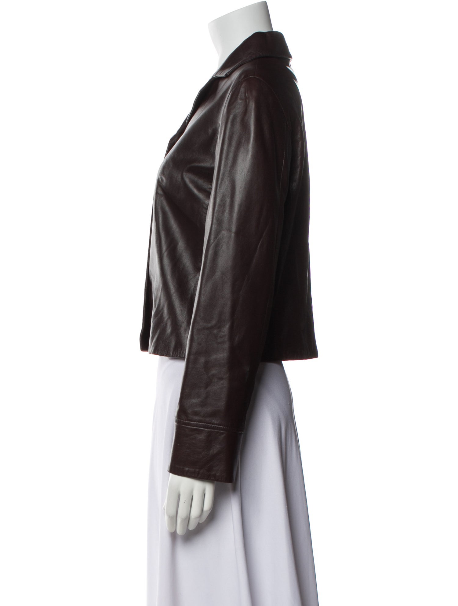Piazza Sempione Leather Biker Jacket