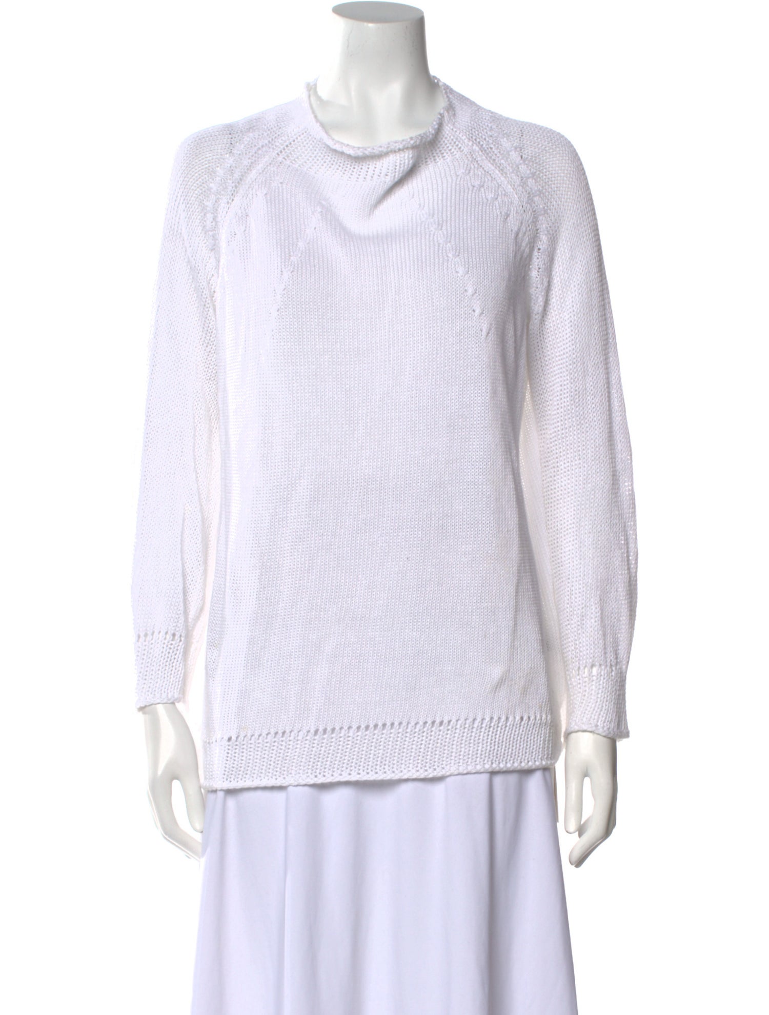 Piazza Sempione Linen Mock Neck Sweatshirt