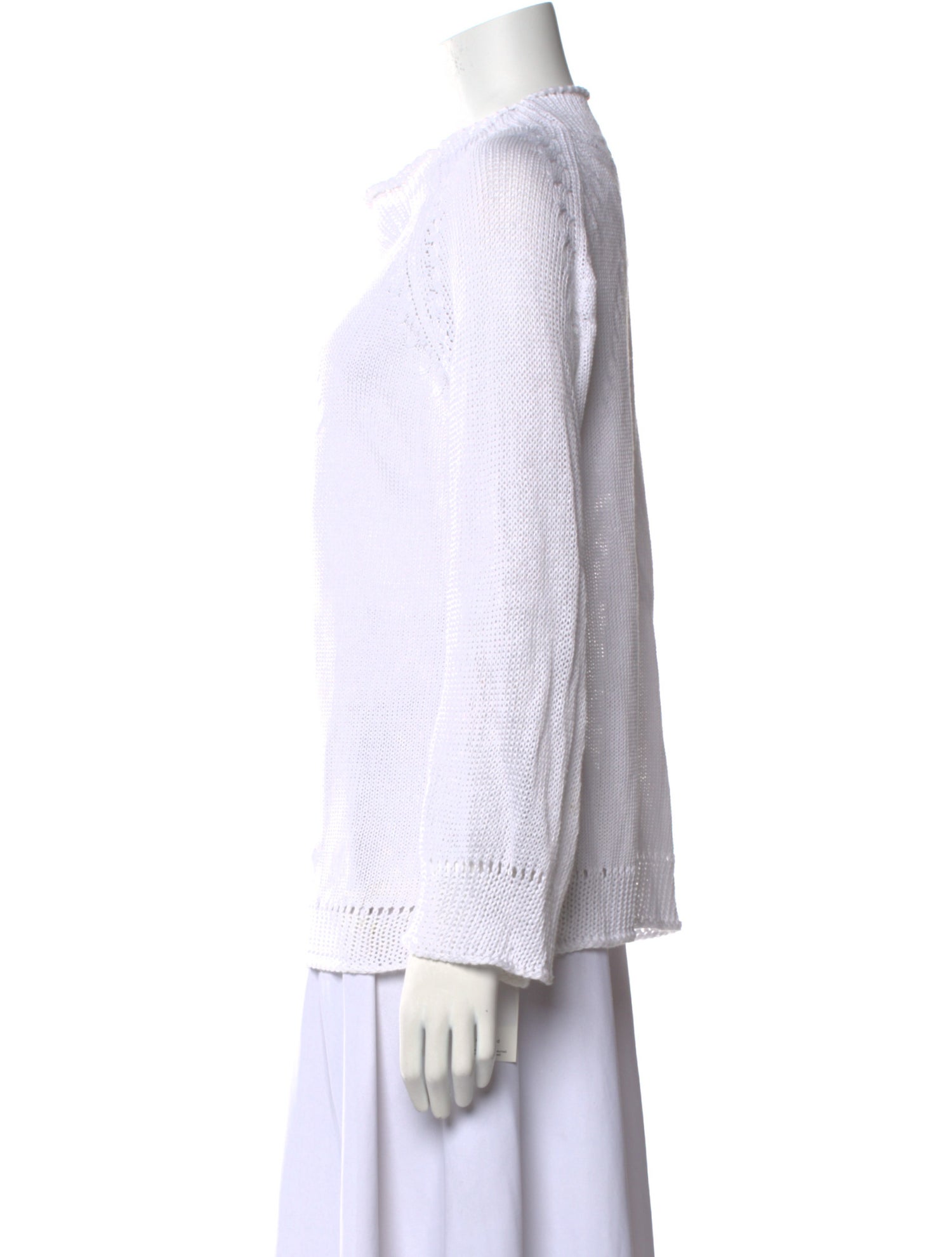 Piazza Sempione Linen Mock Neck Sweatshirt