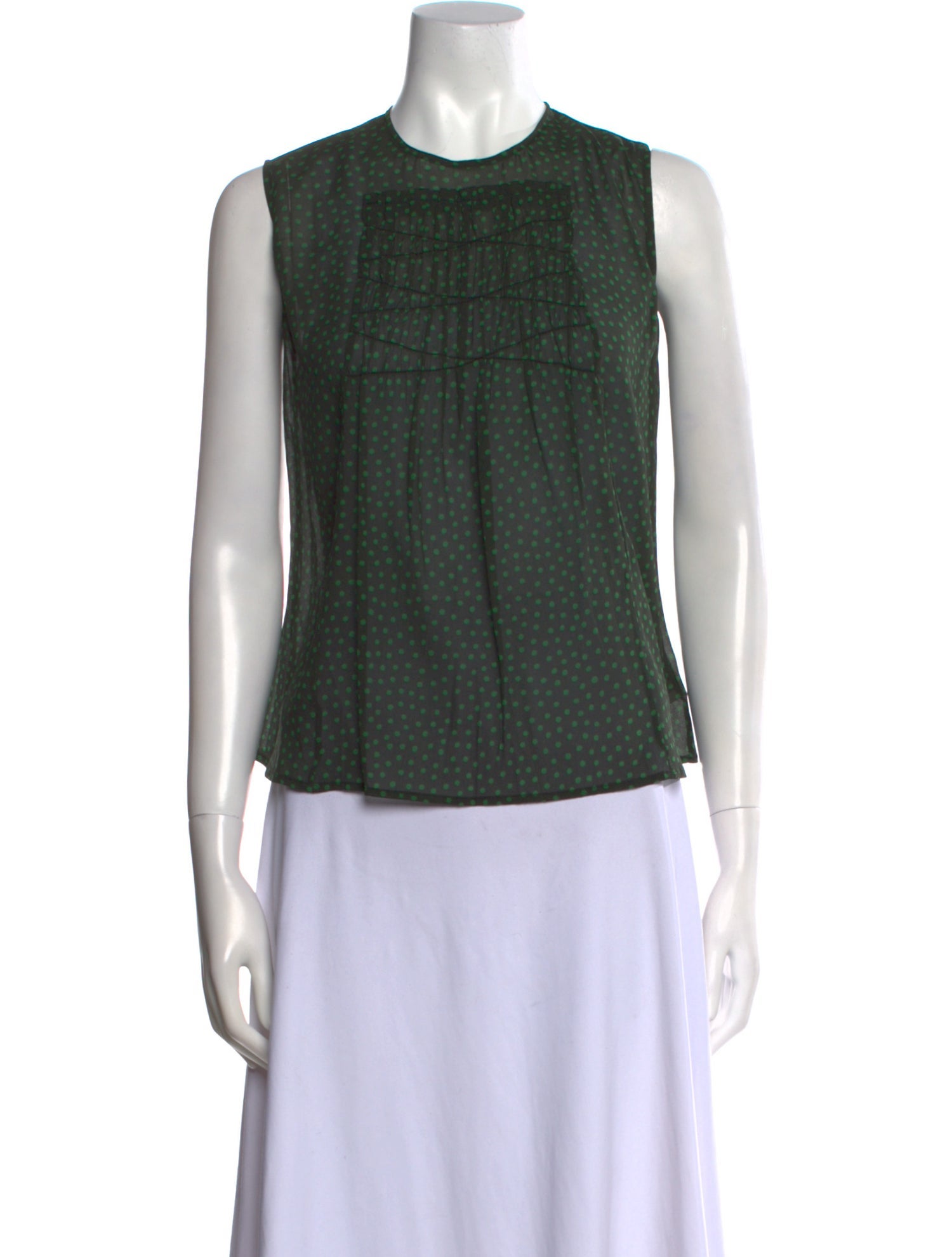 Piazza Sempione Silk Crew Neck Top