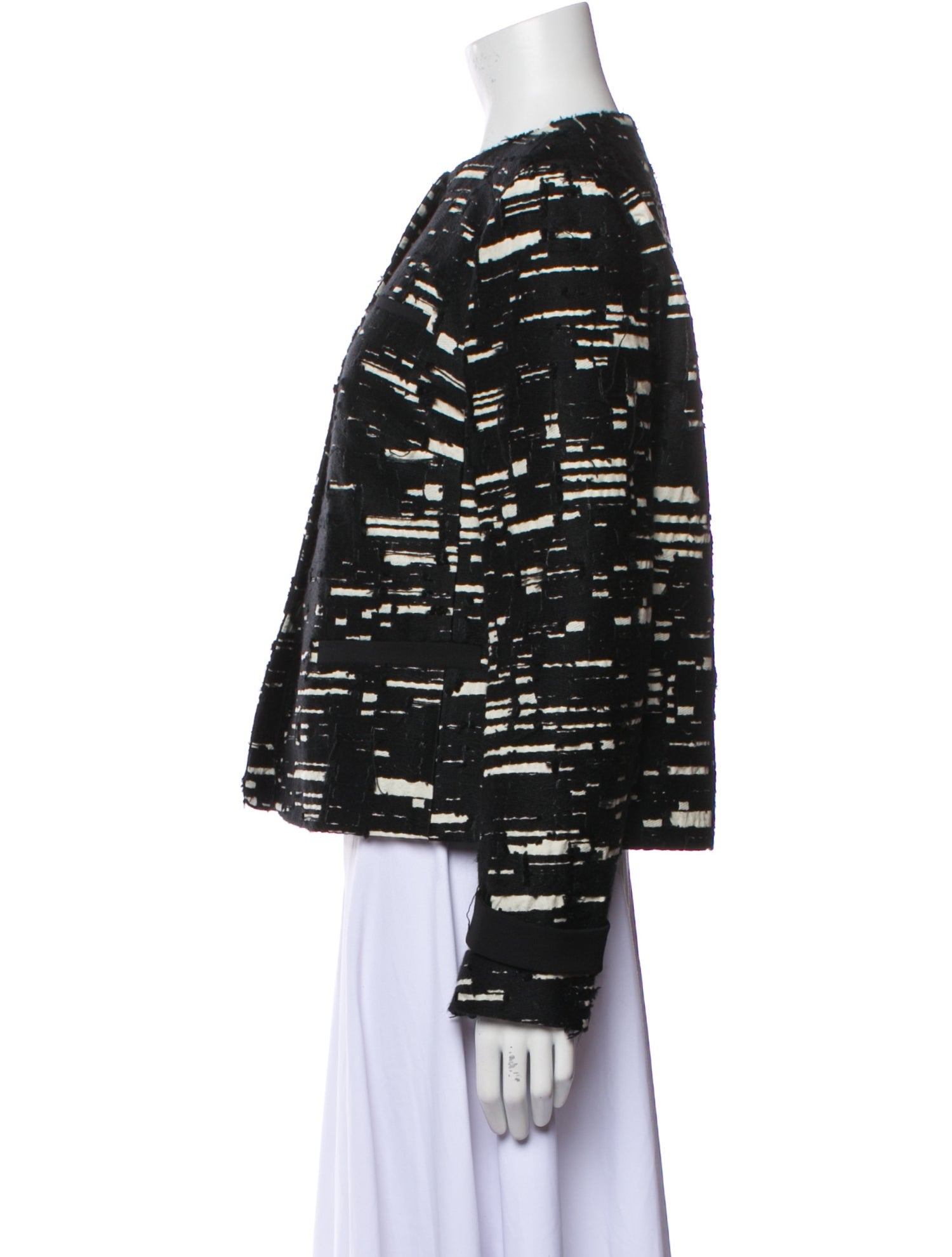 Piazza Sempione Striped Evening Jacket