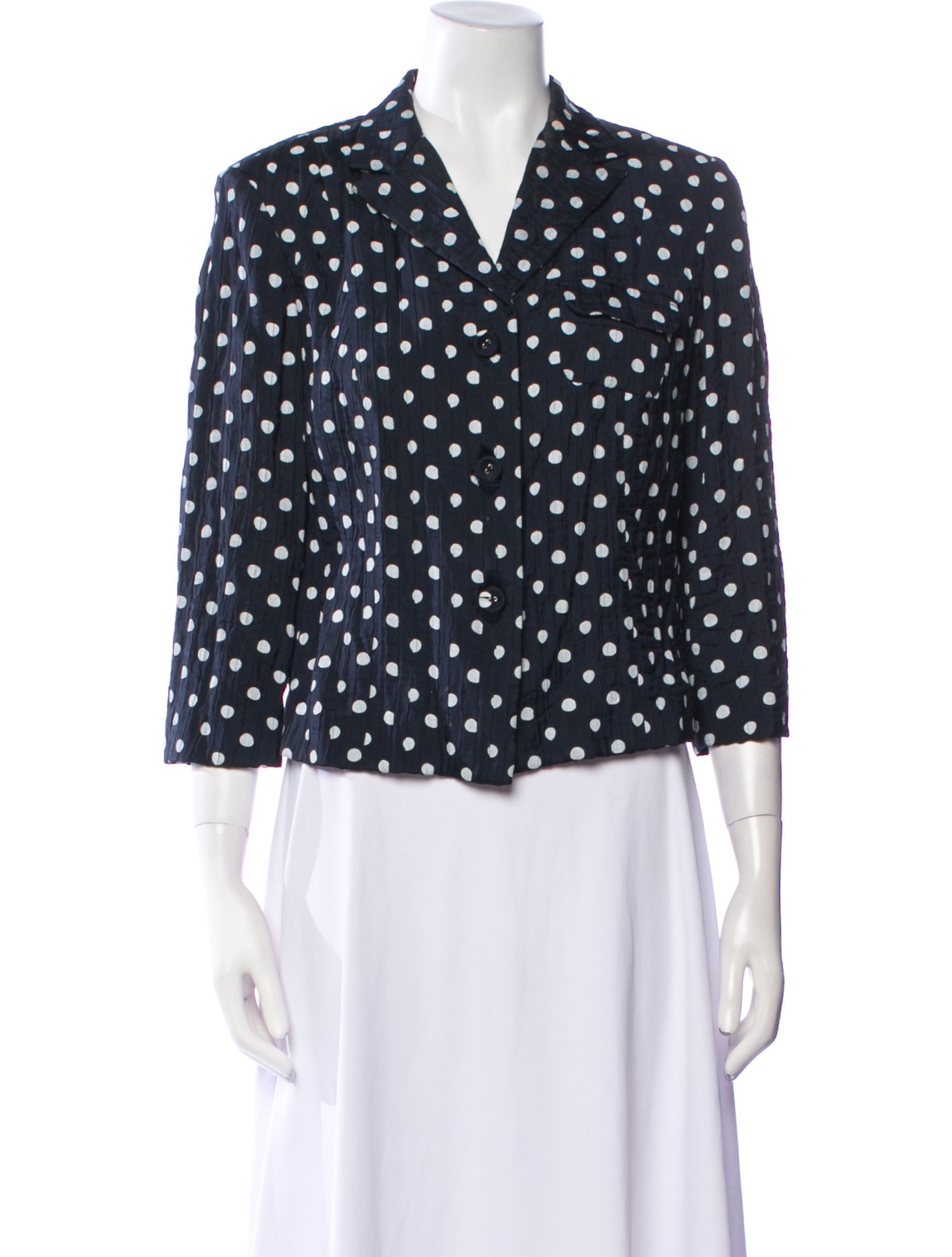 Piazza Sempione Polka Dot Print Blazer