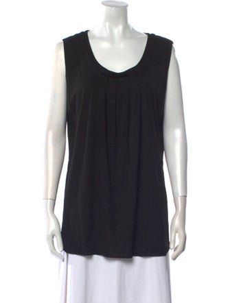 Piazza Sempione Scoop Neck Sleeveless Top