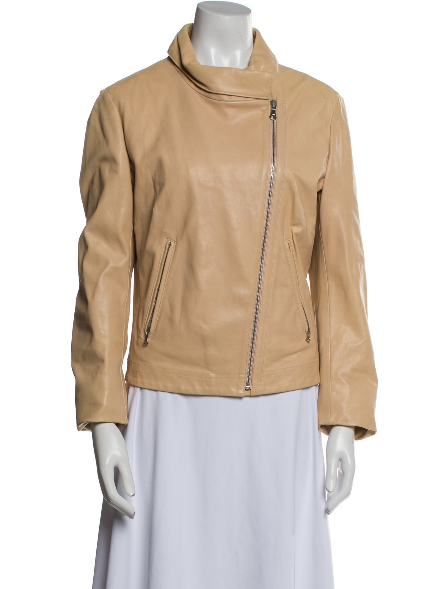 Piazza Sempione Leather Biker Jacket