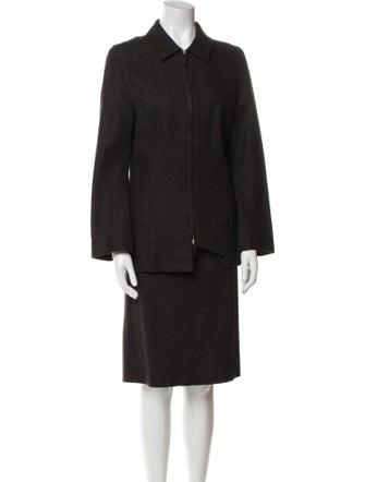 Piazza Sempione Virgin Wool Skirt Set
