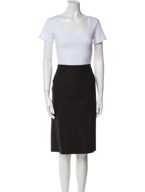 Piazza Sempione Virgin Wool Skirt Set