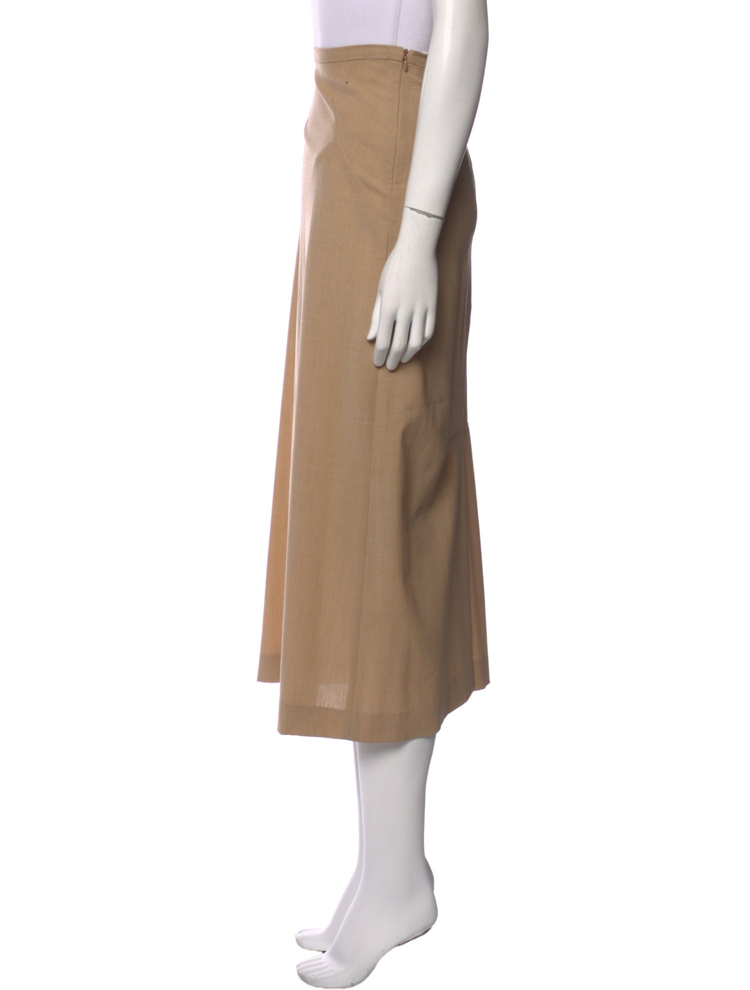 Piazza Sempione Wool Midi Length Skirt