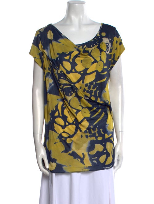 Piazza Sempione Printed Cowl Neck Tunic
