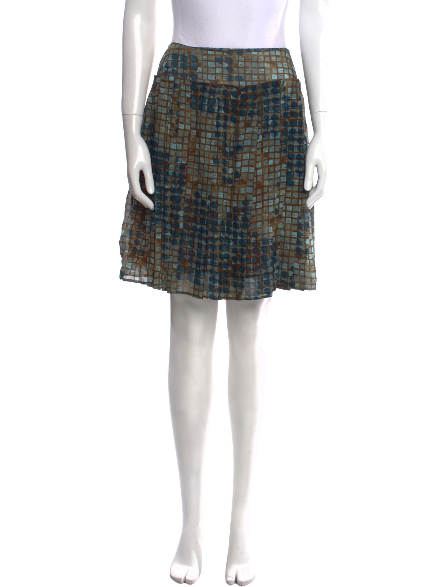 Piazza Sempione Silk Knee-Length Skirt
