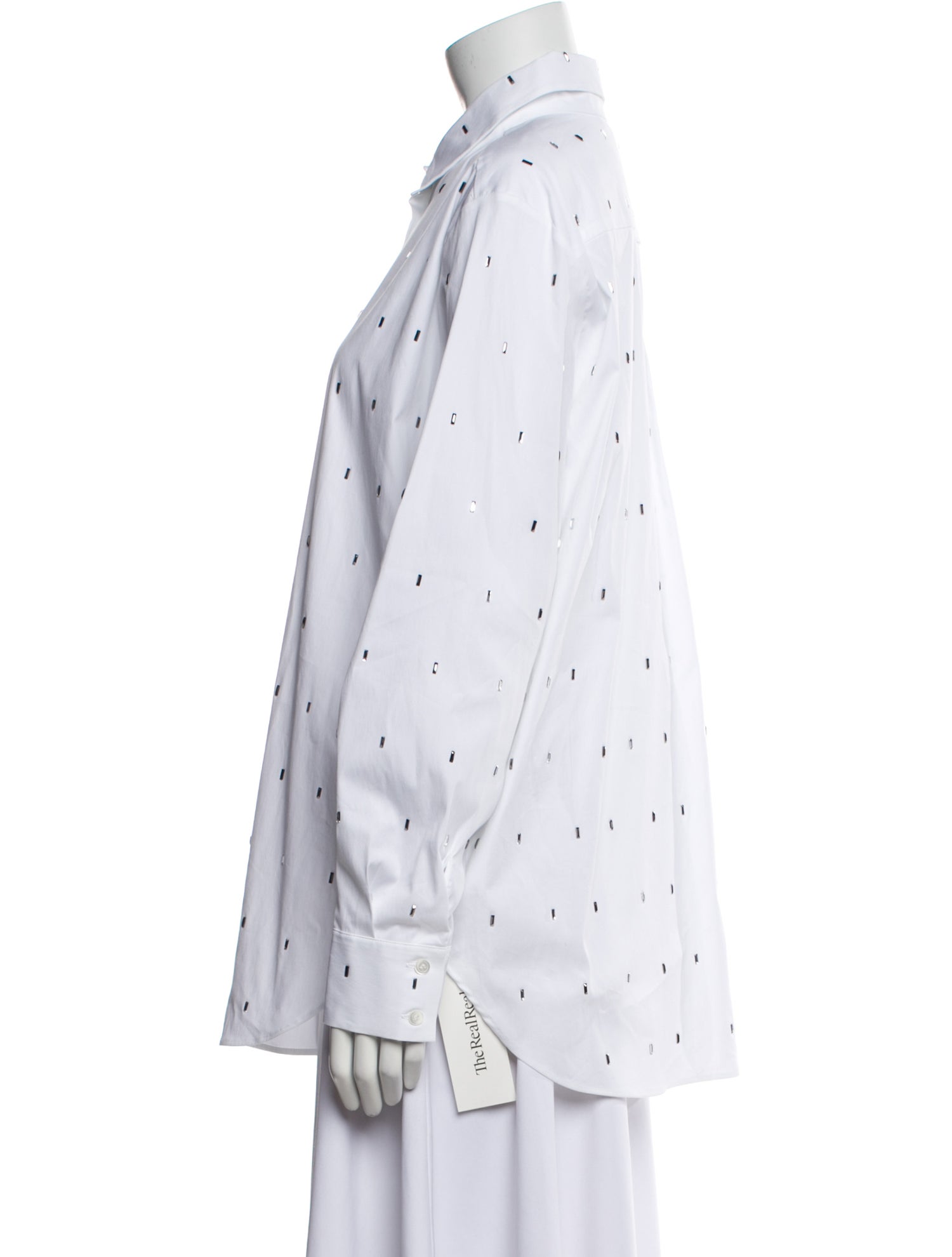 Piazza Sempione Printed Long Sleeve Button-Up Top