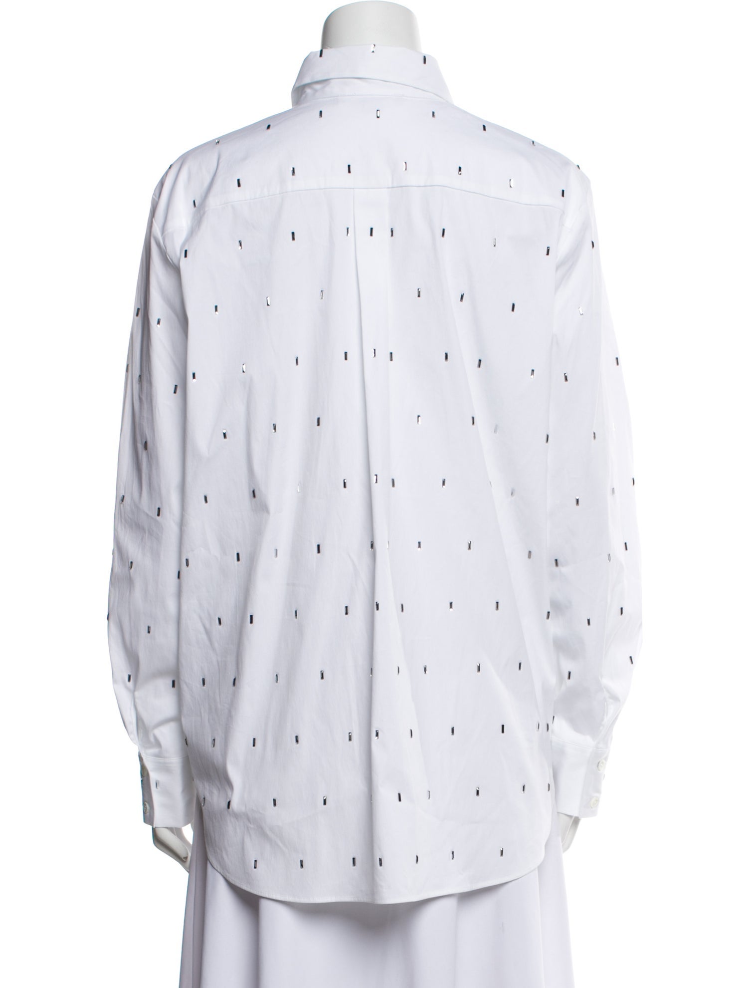 Piazza Sempione Printed Long Sleeve Button-Up Top
