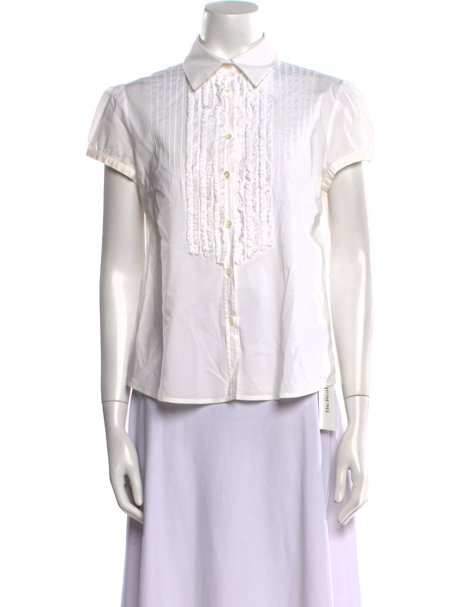 Piazza Sempione Short Sleeve Button-Up Top