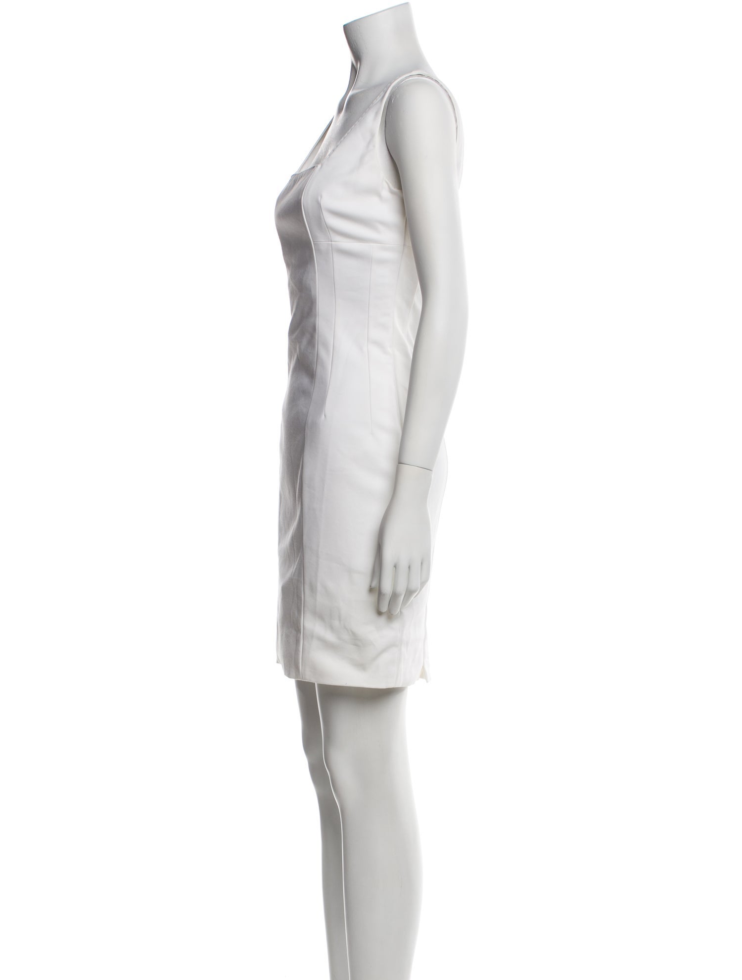 Piazza Sempione Square Neckline Mini Dress