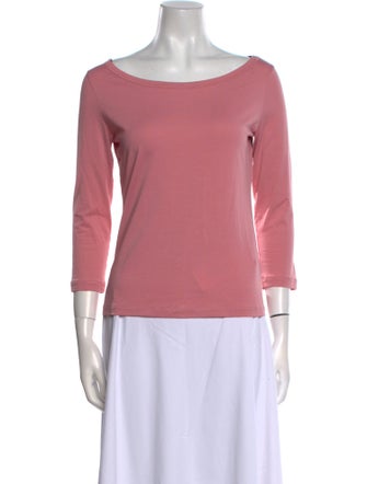 Piazza Sempione Scoop Neck Three-Quarter Sleeve Top