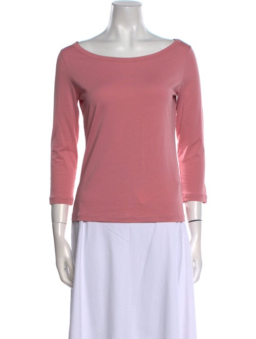 Piazza Sempione Scoop Neck Three-Quarter Sleeve Top