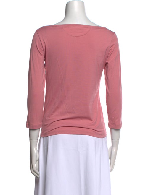 Piazza Sempione Scoop Neck Three-Quarter Sleeve Top