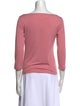 Piazza Sempione Scoop Neck Three-Quarter Sleeve Top