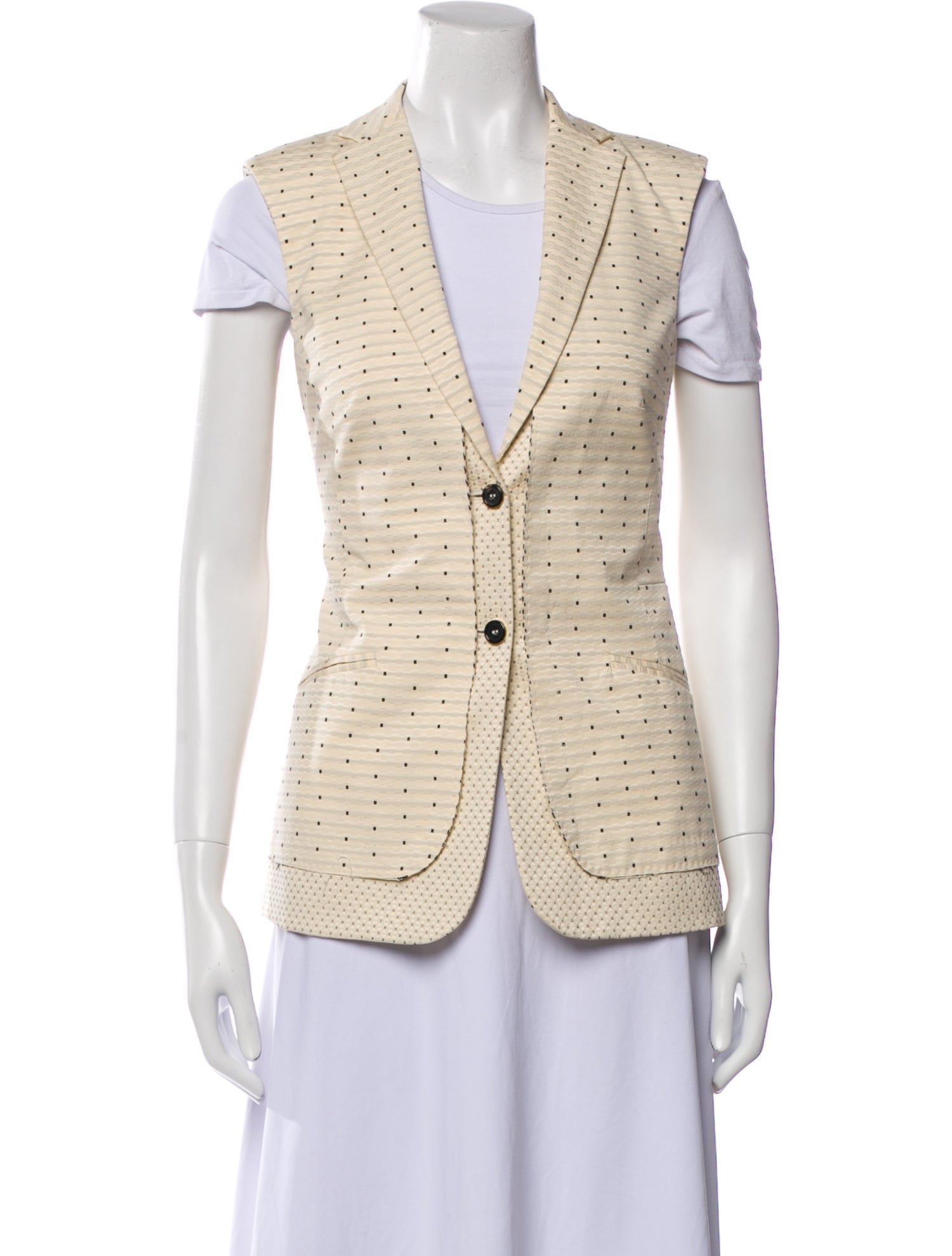 Piazza Sempione Polka Dot Print Vest