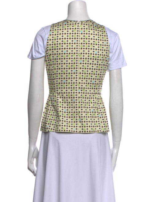 Piazza Sempione Printed Crew Neck Top