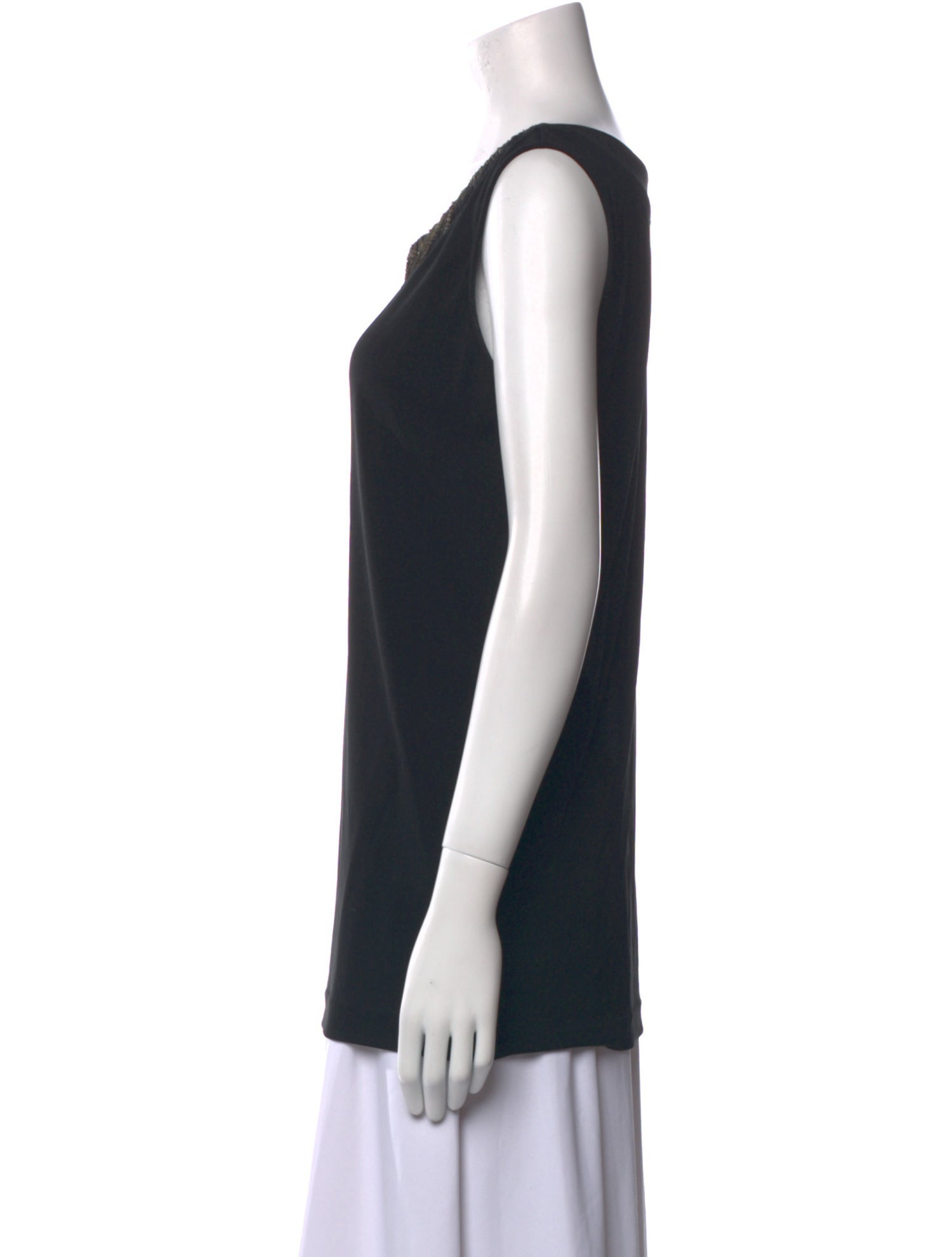 Piazza Sempione Scoop Neck Sleeveless Top