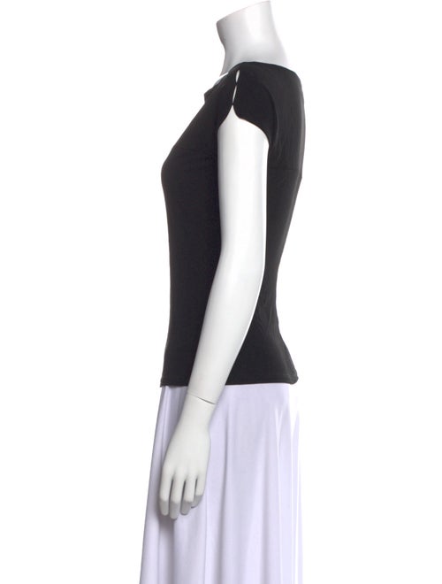 Piazza Sempione Bateau Neckline Short Sleeve T-Shirt