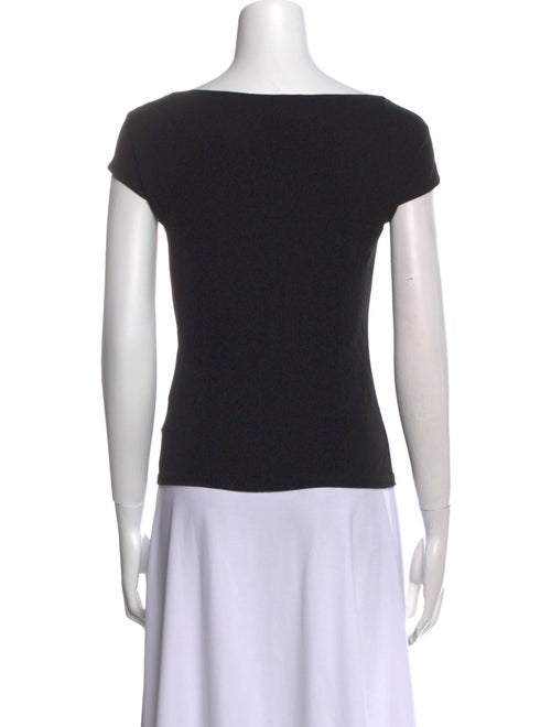 Piazza Sempione Bateau Neckline Short Sleeve T-Shirt