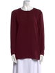 Piazza Sempione Silk Crew Neck Blouse